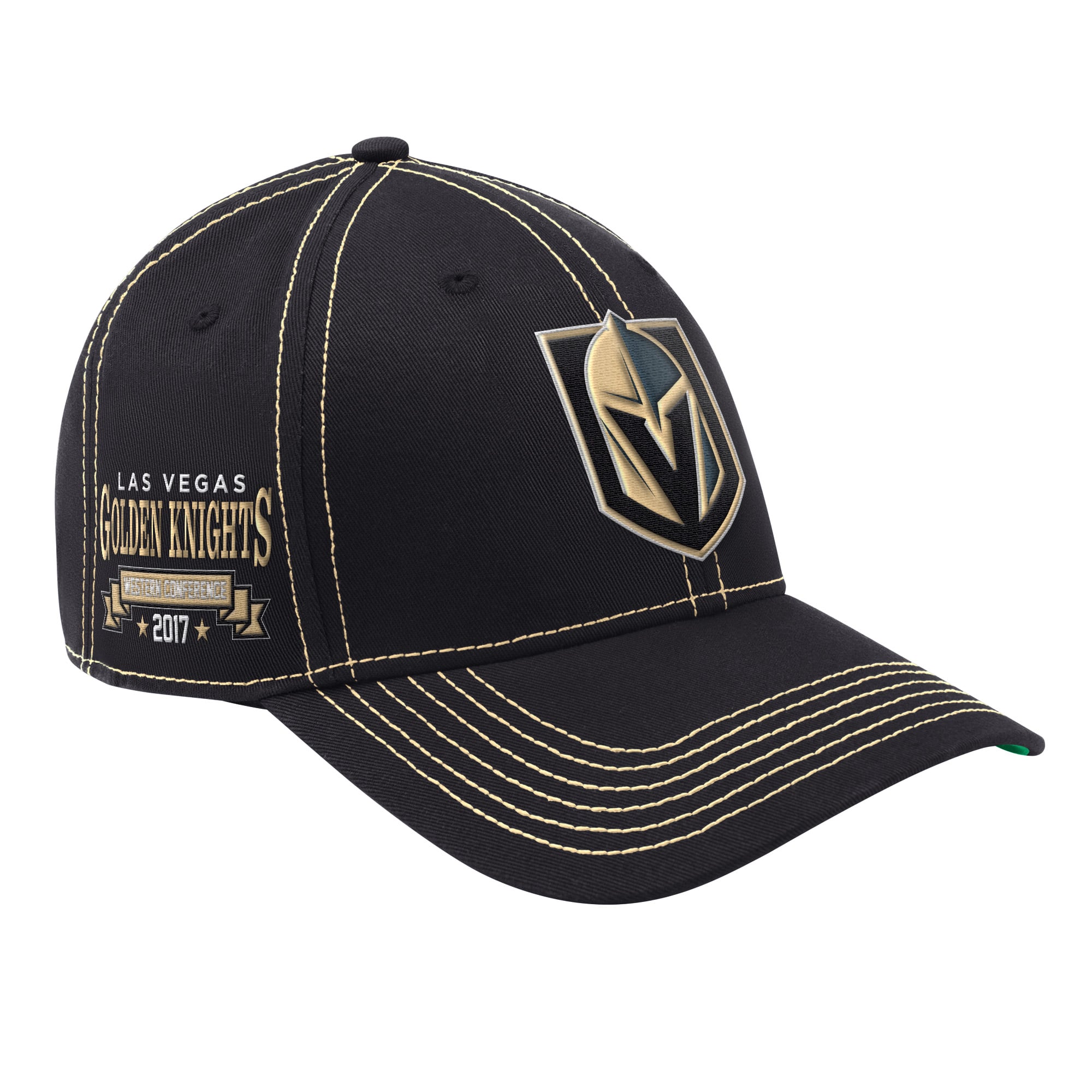 Casquette ajustable Starter Black Vegas Golden Knights Sphere II Starfit pour homme